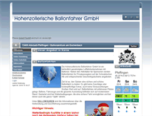 Tablet Screenshot of hz-ballonfahrer.de